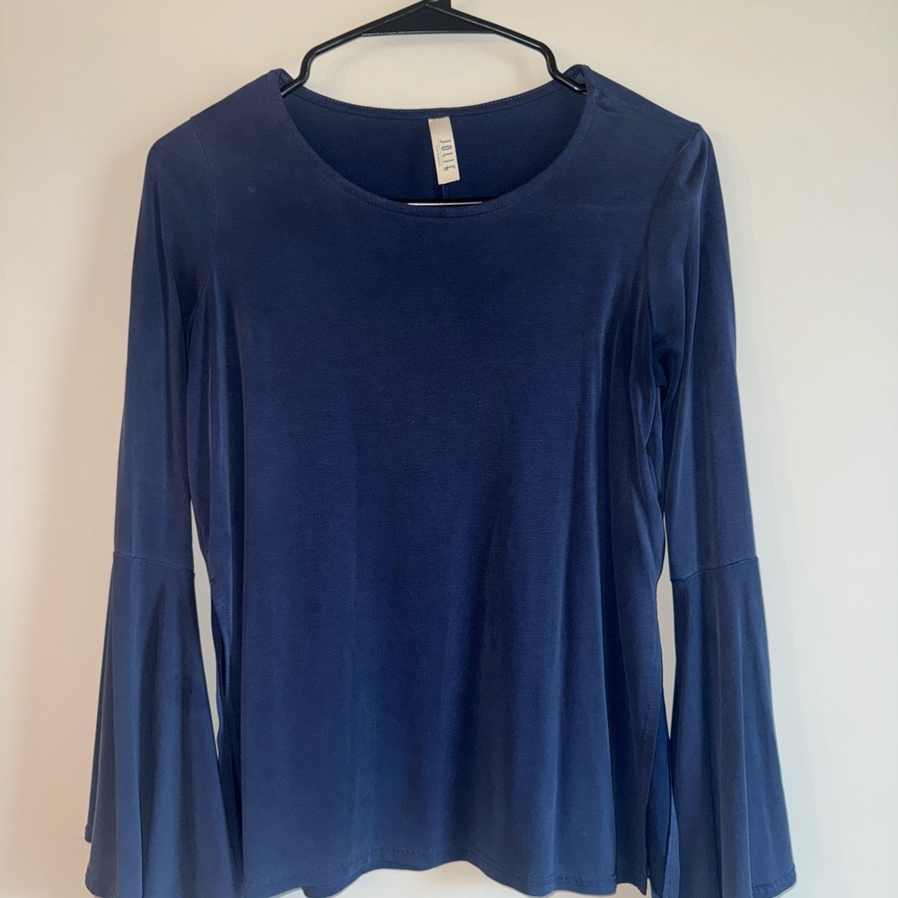 Altar'd State Blue Long Sleeve Blouse